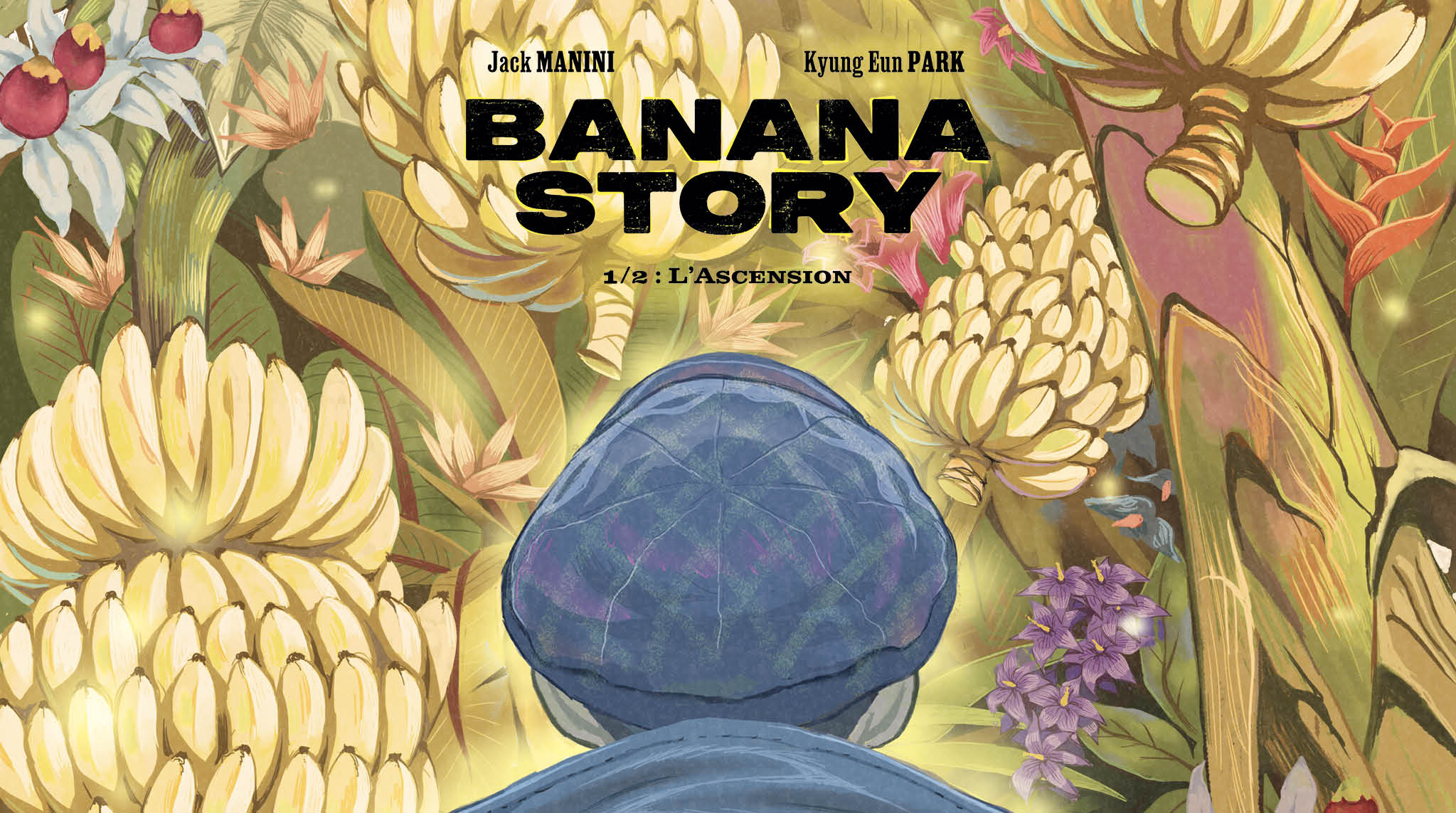 bannière pour la sortie de la bande dessinée Banana Story